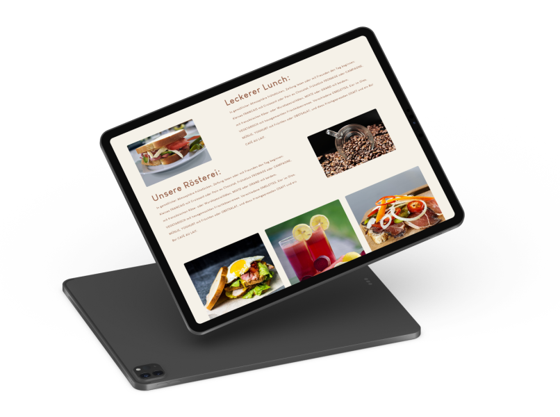 simpliWeb-Website Referenz Restaurant Cafe Website